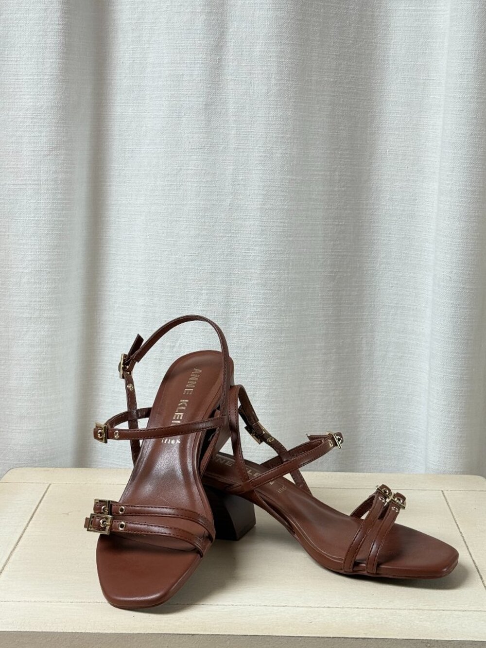 NWOT - Anne Klein Mackenzie Block Heel Sandals